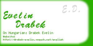 evelin drabek business card